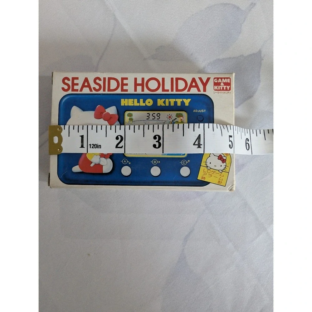 Hello Kitty Digital Game Tomy Seaside Holiday 1976 Vintage Japan Blue Handheld